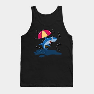 Fish With An Umbrella Tank Top